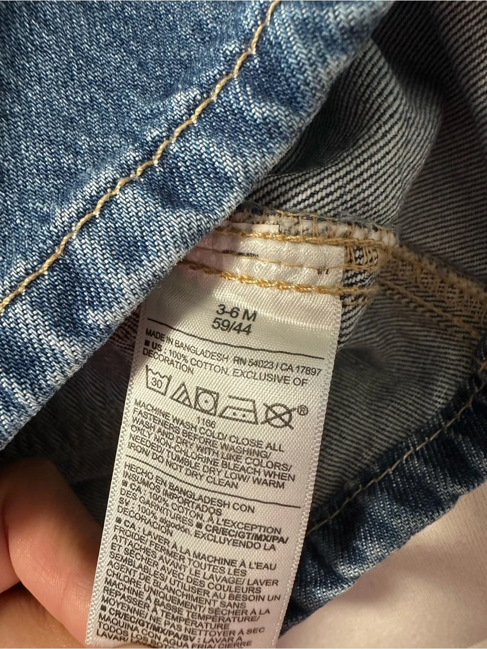 Old Navy Embroidered Jean Skirtall Dress with Daisy Embroidery